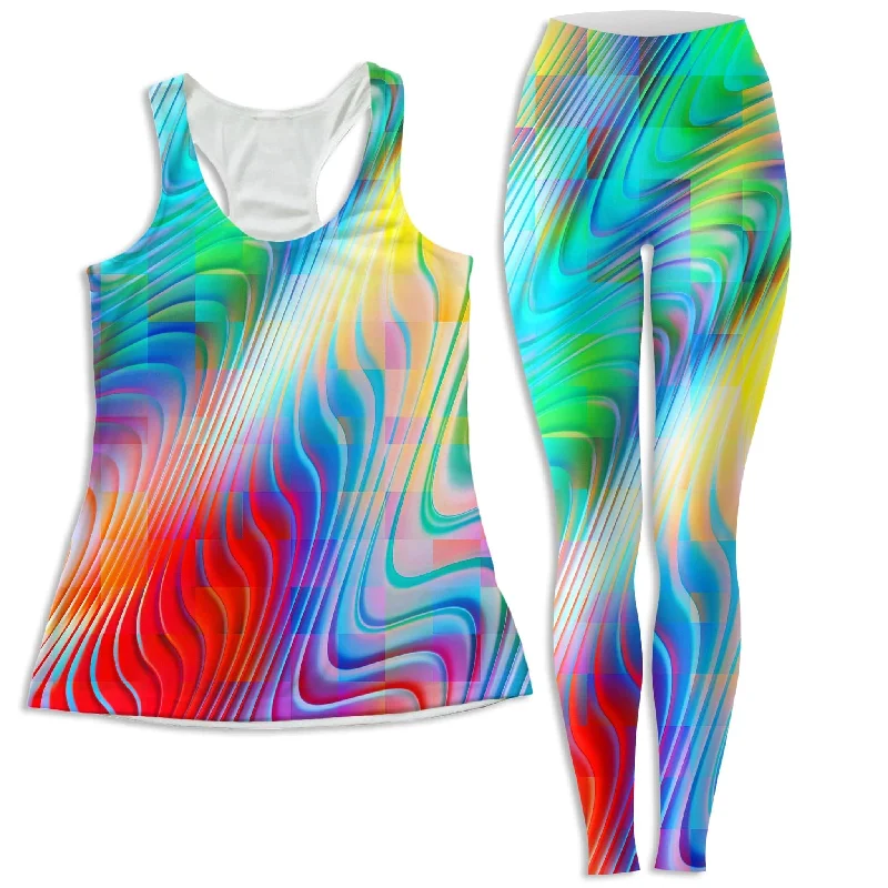 Rainbow Prism Women's Tank and Leggings Combo slim fit tank