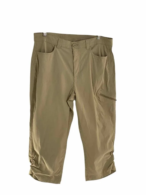 Eddie Bauer Size 14 Khaki Pants Comfortable Jogger Trousers