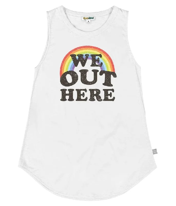 We Out Here Crew Scoop Tank Top essential tank top