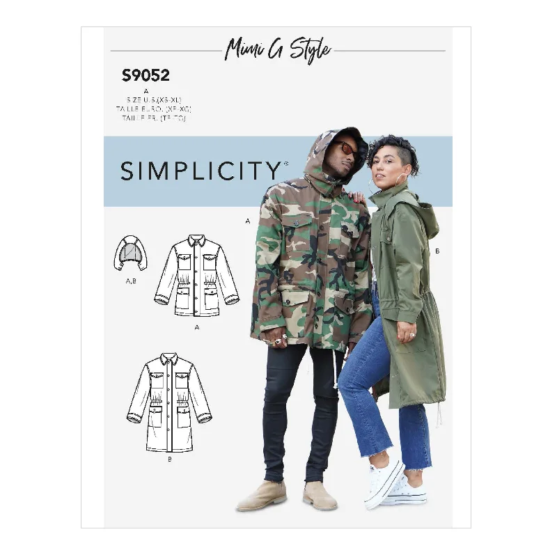 Simplicity Pattern 9052 Misses' Tops, Belt or Scarf & Pants Slim-Fit Leggings