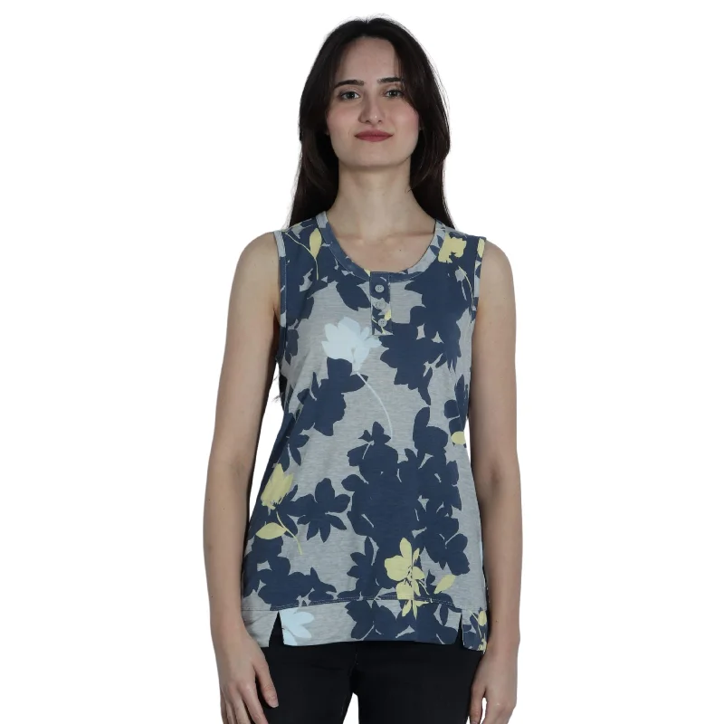 LIZ CLAIBORNE - Printed Tank Top gym tank top