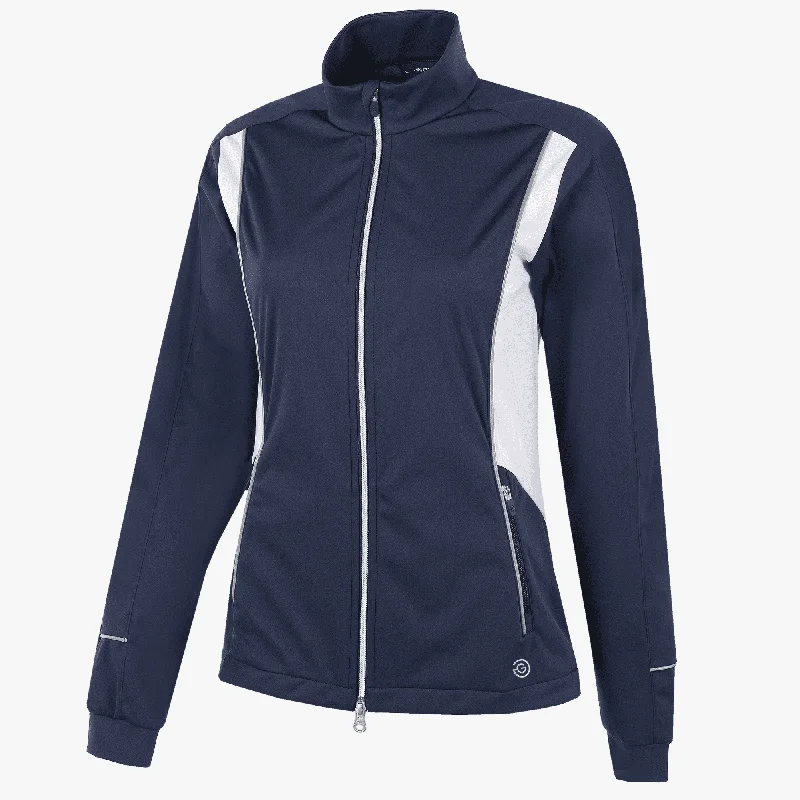 Leila - Windproof and water repellent jacket Tailored Jacket Straight Jacket A-Line Jacket