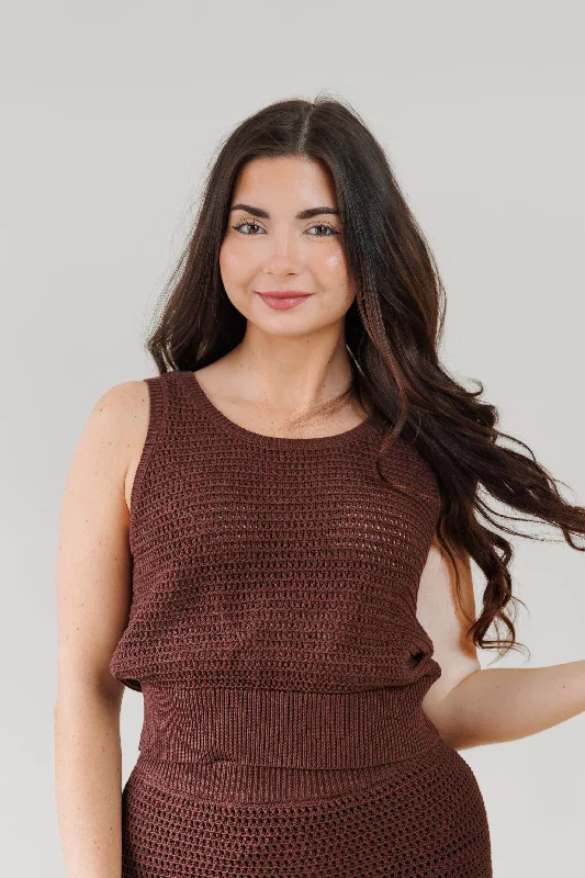 NADIA CROCHET TANK baby blue tank