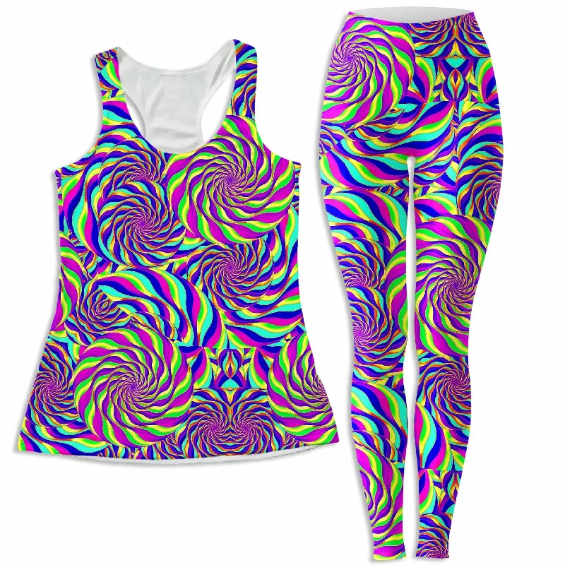 Spinzone Women's Tank and Leggings Combo loose fit tank