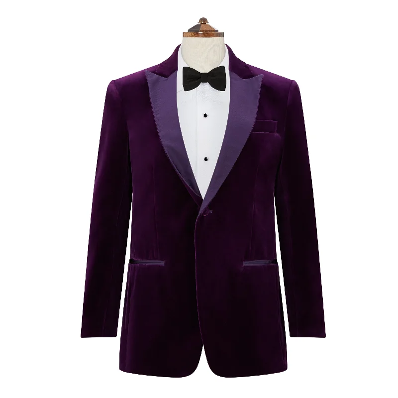 Bailey Purple Velvet Jacket Rayon Jacket Velvet Jacket Corduroy Jacket