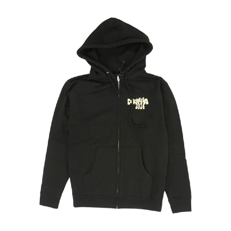 Black Solid Active Jacket Belted Jacket Elasticated Jacket Padded Jacket