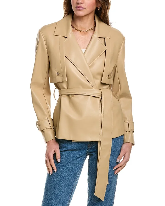 Anne Klein Belted Trench Jacket Chenille Jacket Brocade Jacket Lace Jacket