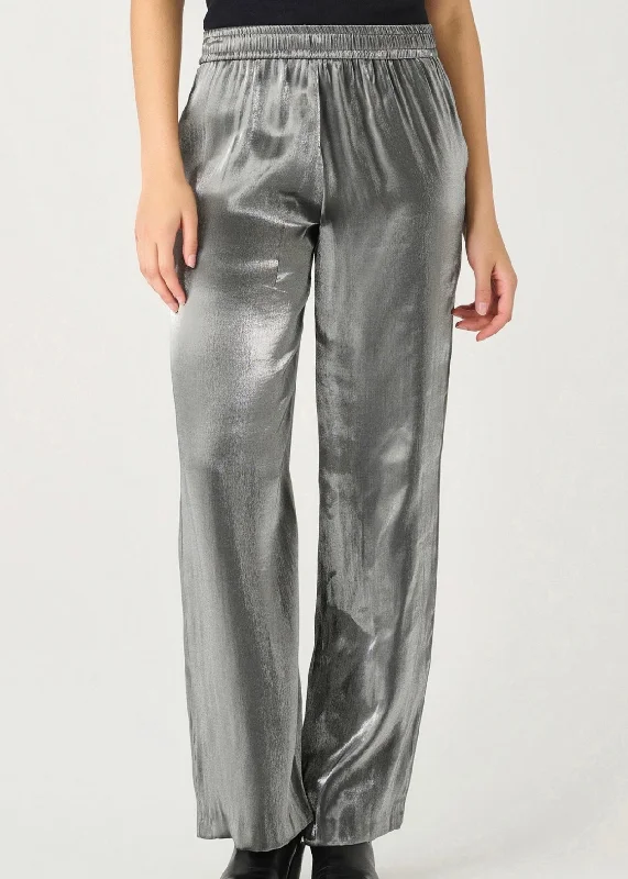Pull on Shimmer Pant Classic Cropped Pants