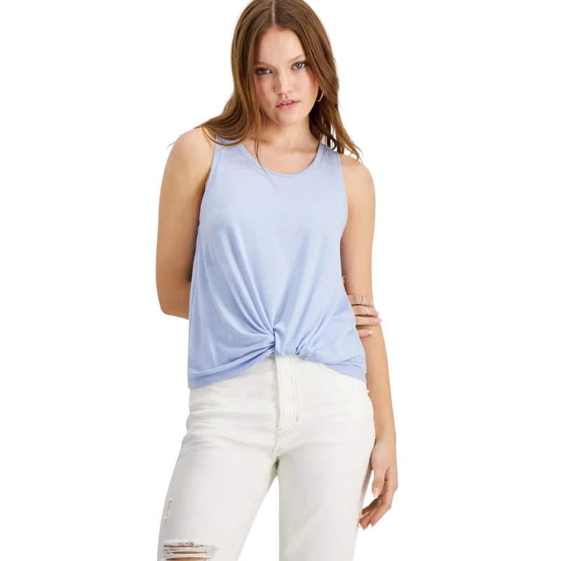 HIPPIE ROSE - Twist-Front Tank Top summer tank top