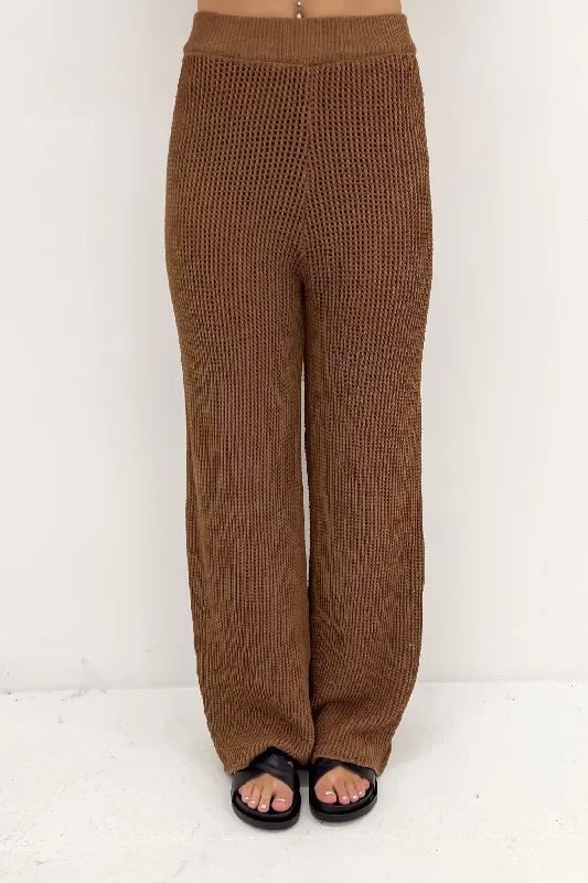 Kylah Knit Pant Chocolate Modern Skinny Pants