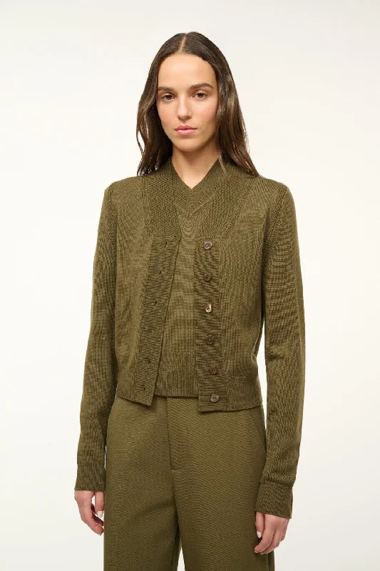 BAXTER CARDIGAN | SERGEANT GREEN Velvet Chenille Corduroy