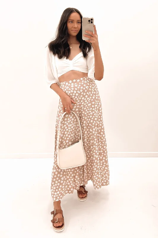 Laylah Pant Mocha Comfy Zip-Up Pants