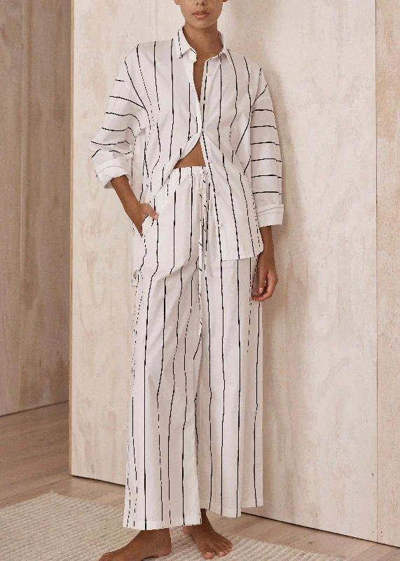 Kiah Stripe Pants Slim-Fit Khaki Pants