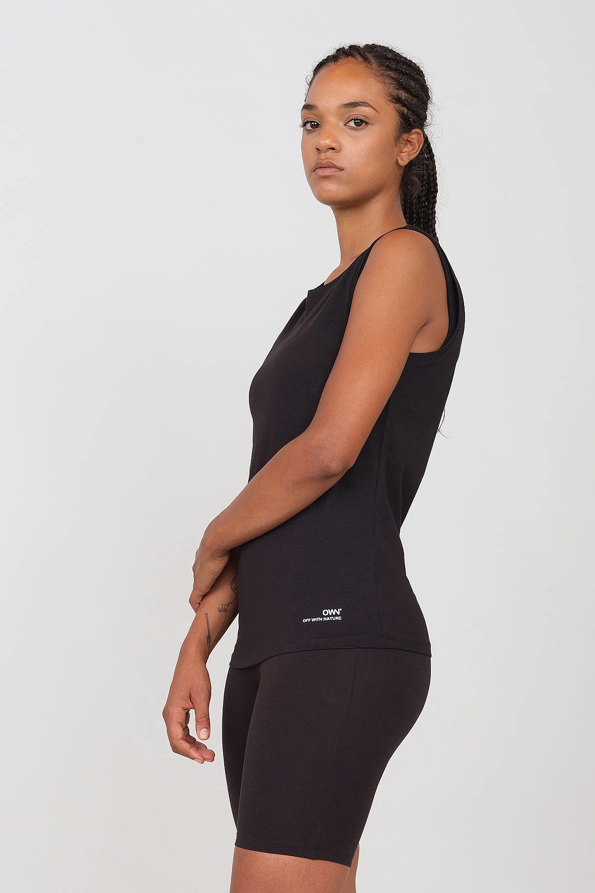 Women's Tank Top Black breathable tank top