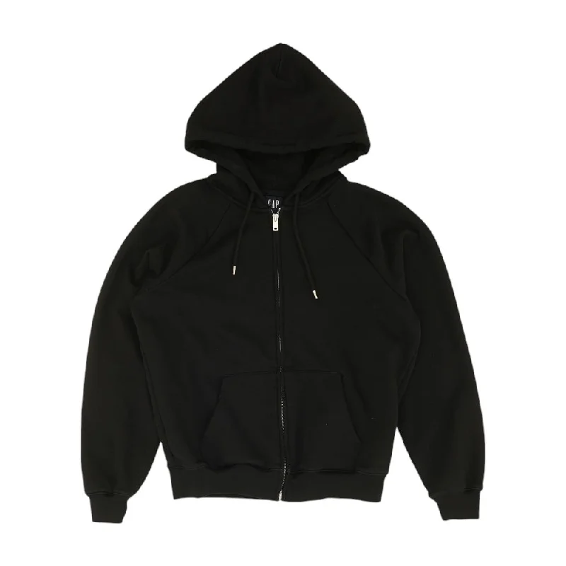 Black Solid Active Jacket Zip Front Button Front Snap Front