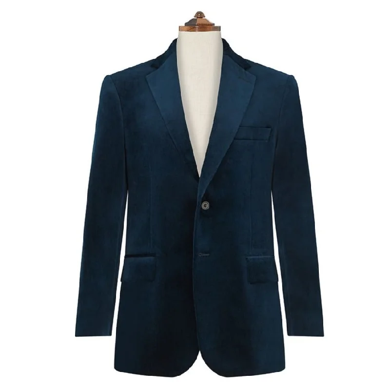 William French Navy Velvet Jacket Wool Jacket Cashmere Jacket Tweed Jacket