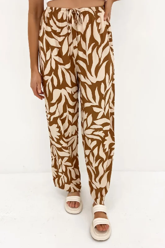 Cabo Pant Brown Classic Pleated Pants