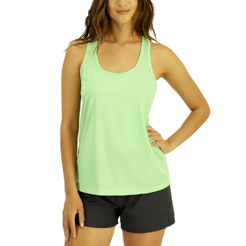 IDEOLOGY - Textured Racerback Tank Top striped tank top