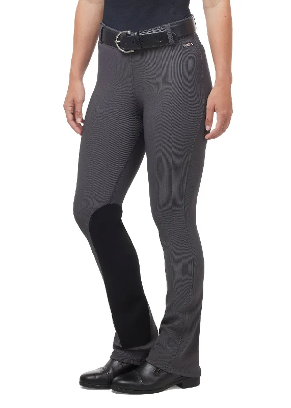 Microcord™ Extended Knee Patch Bootcut Riding Pant - Tall Chic Faux Leather Pants