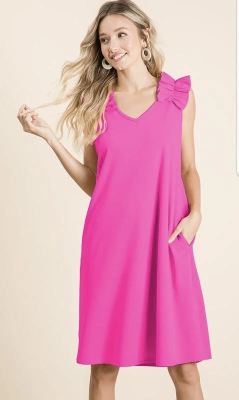 Party Dress With Ruffle Shoulders Tunics Top rated