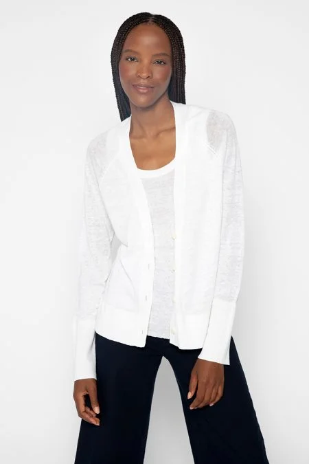 Kinross Cashmere Button Raglan Cardigan Soft Cozy Warm