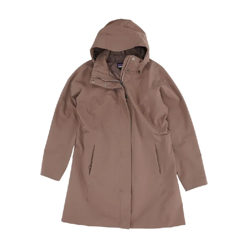Mauve Solid Torrentshell 3LRain Jacket Embroidered Jacket Appliqued Jacket Beaded Jacket
