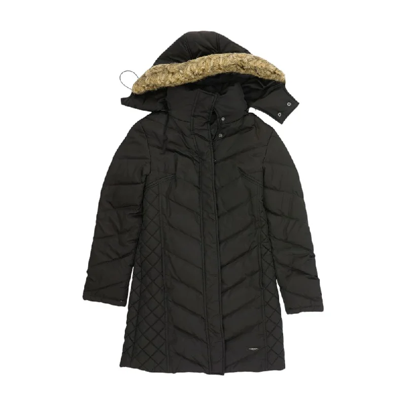 Black Solid Puffer Jacket Denim Jacket Leather Jacket Suede Jacket