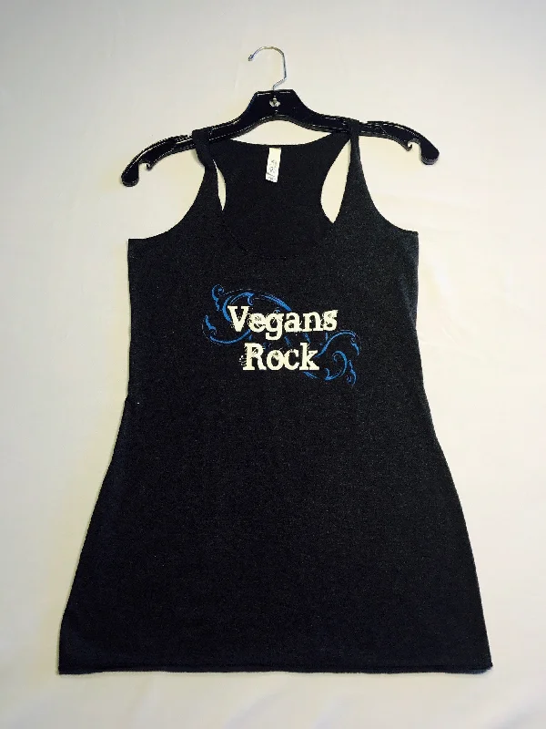 Vegans Rock Classic Womens Tri-Blend Racerback Tank pastel tank top