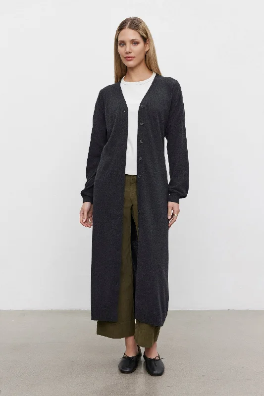 KRISTIN LUXE COTTON CASHMERE CARDIGAN Casual Formal Business