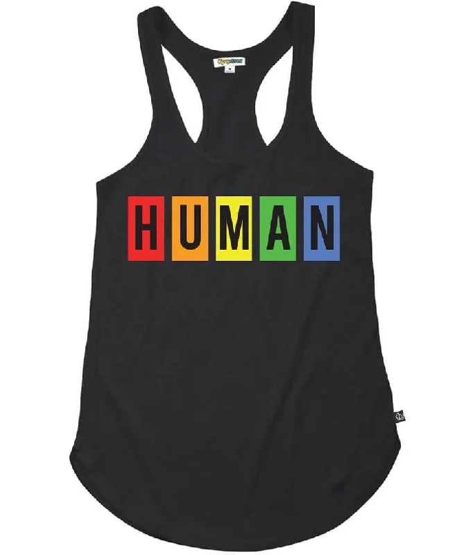 Proud Human Racerback Tank Top sheer tank top