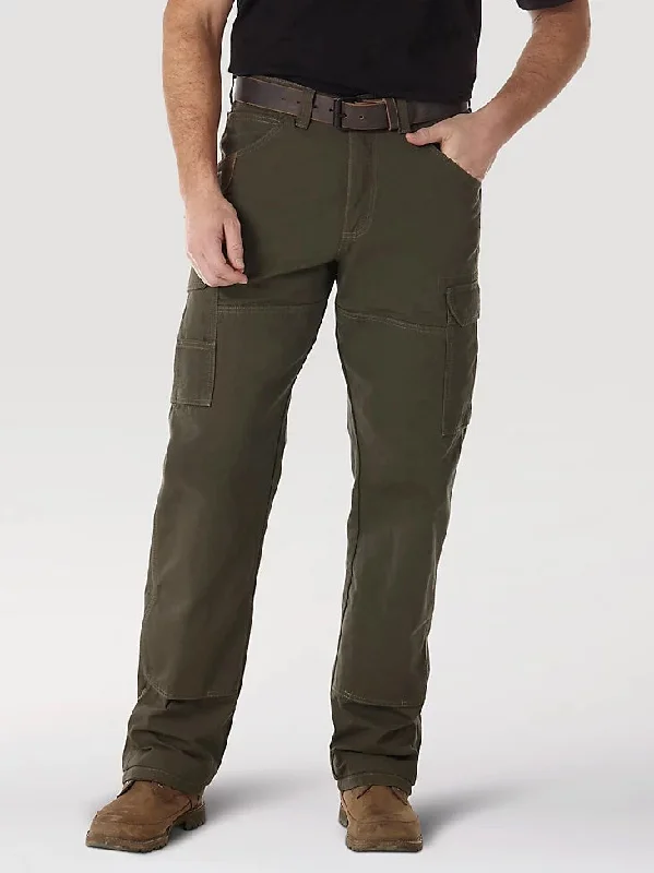 Wrangler® RIGGS Workwear® Men's Ripstop Ranger Pant_Loden Chic Checkered Pants
