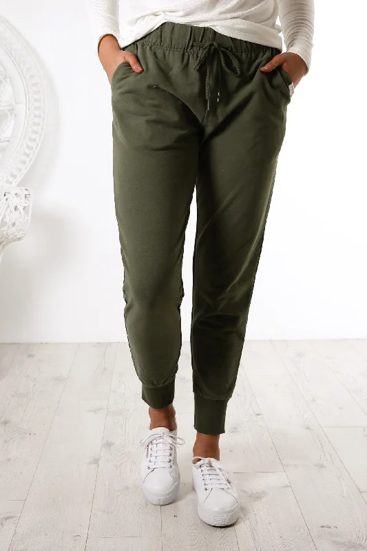 Lazy Days Pant Khaki Soft Cotton Pants