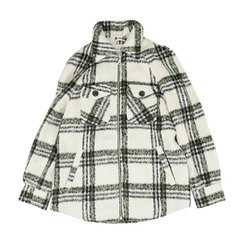 Green Plaid Jacket Cotton Fabric Linen Fabric Terry Fabric