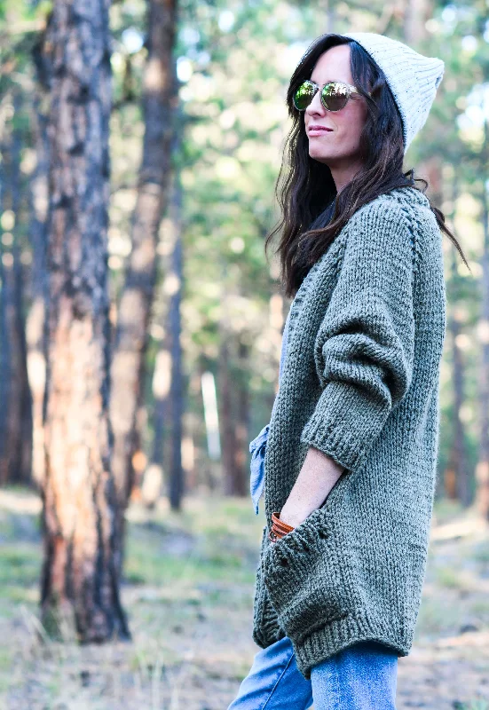 Knit Kit - Artista Simple Raglan Cardigan Lace Blend Ribbed Blend Corduroy Blend