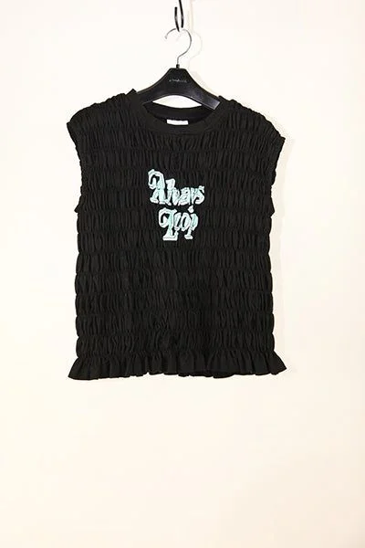 ALWAYS LOOP Tank Top (Black) lounge tank top