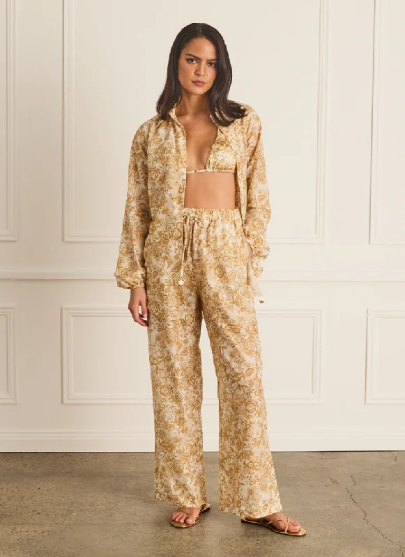 Luminary Resort Pants Elegant Wool Trousers