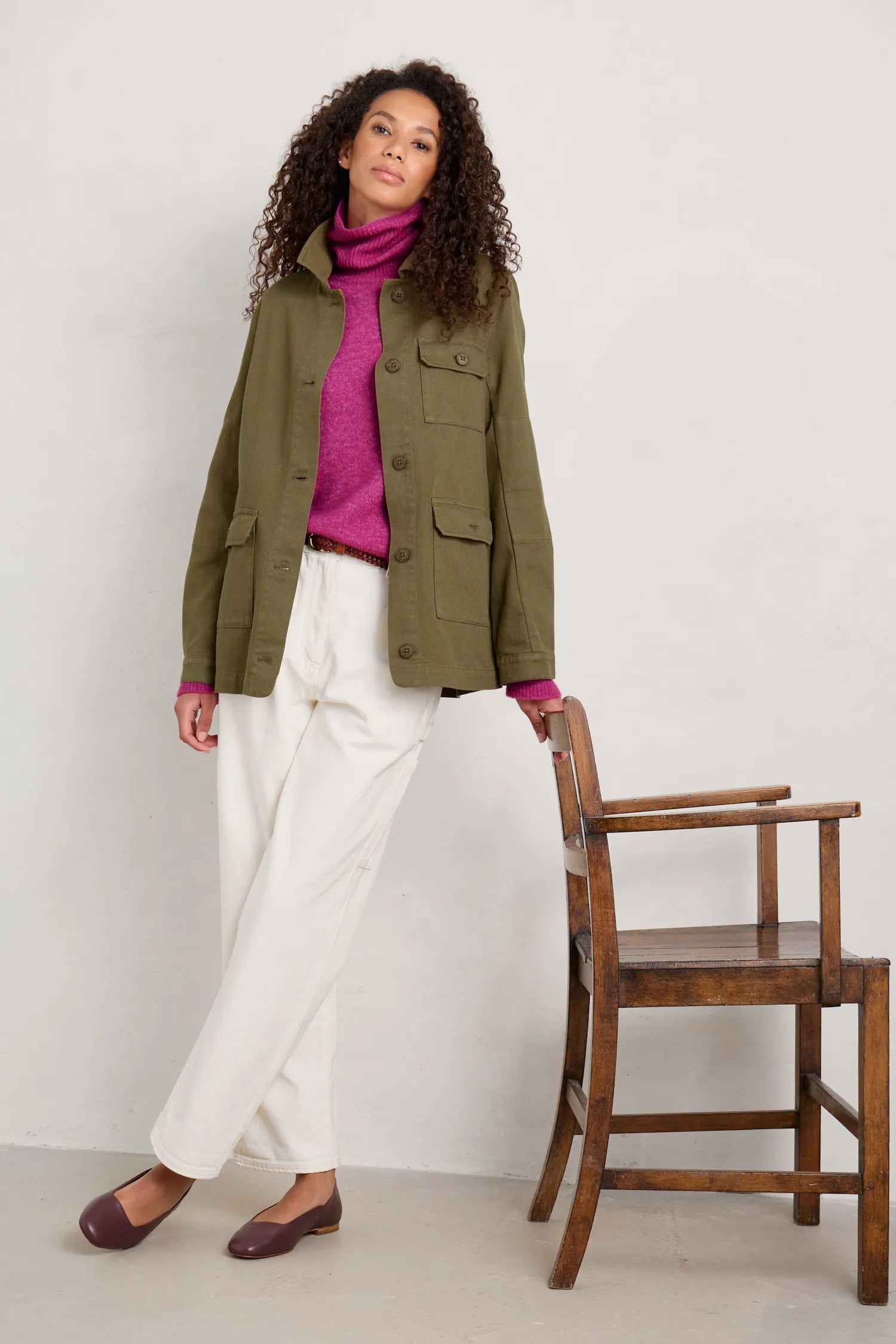 Seasalt Far Horizon Jacket - Laurel Notch Collar Peter Pan Collar Cowl Neck