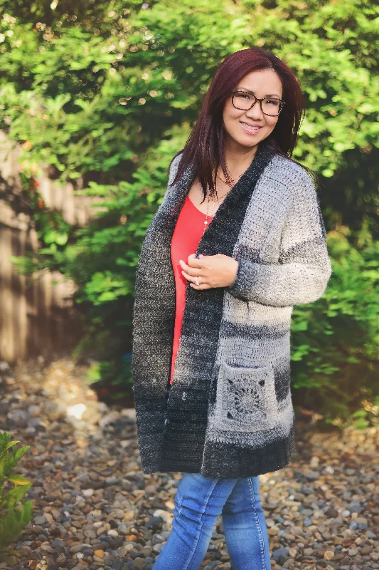 Crochet Kit - Granni Pocket Cardigan Hooded Cardigan Collared Cardigan Shawl Collar