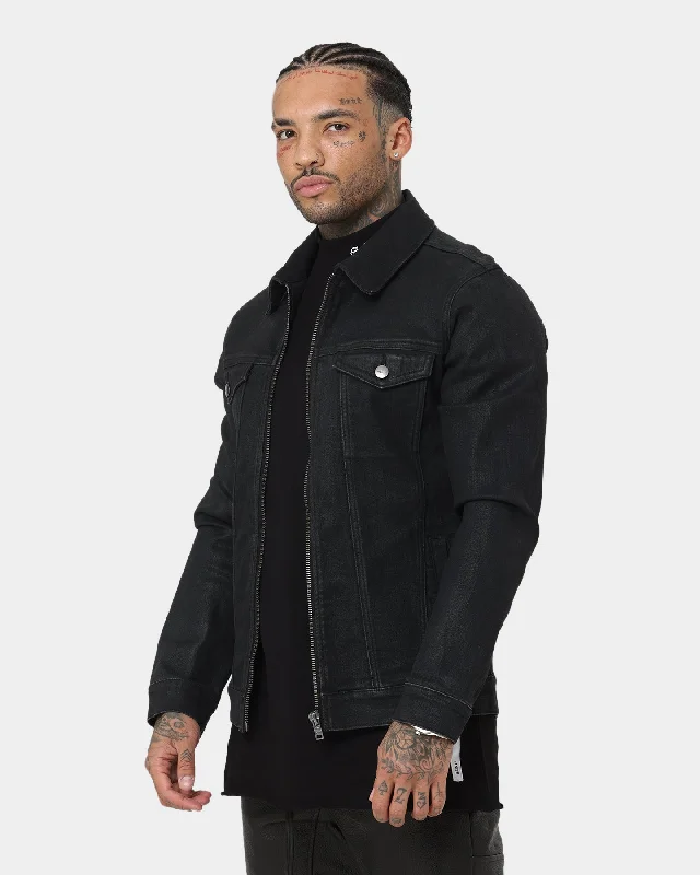 Saint Morta Ventura Waxed Jacket Black Wax Quilted Jacket Puffer Jacket Insulated Jacket
