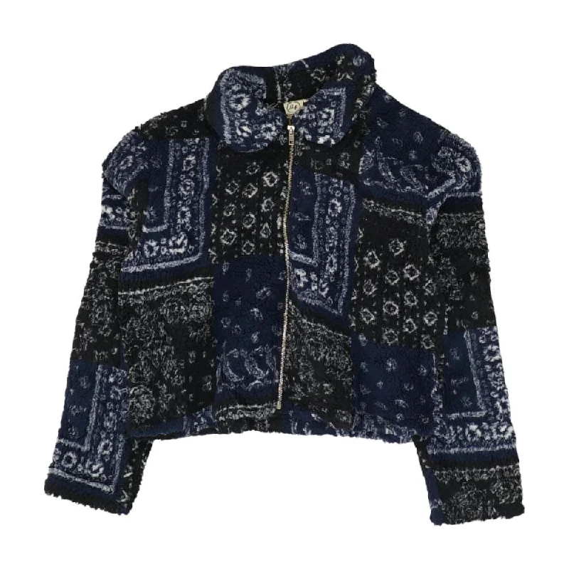 Navy Misc Jacket Cotton Fabric Linen Fabric Terry Fabric