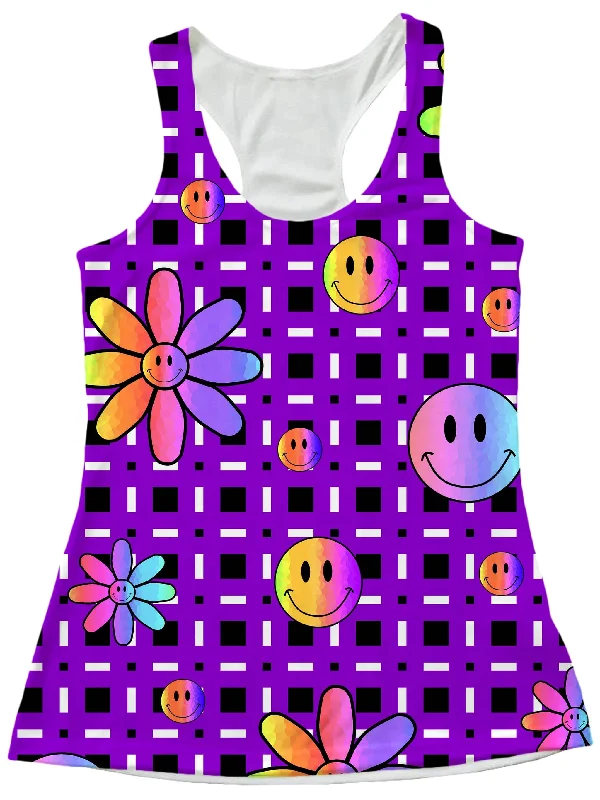 Happiness On Purple Women's Tank seamless tank top