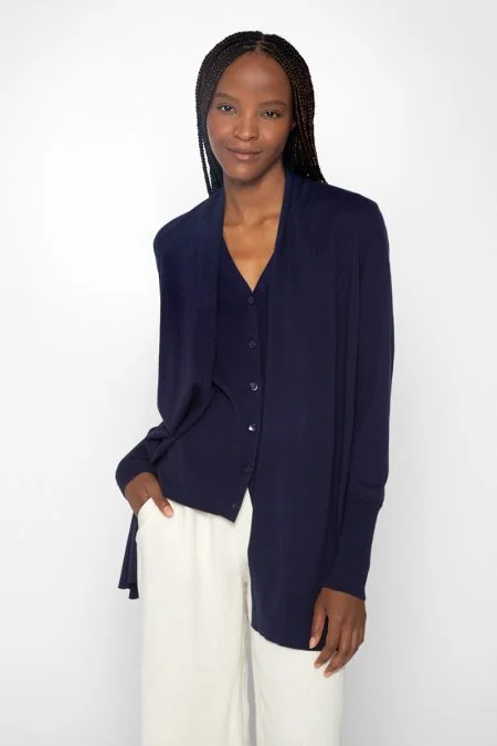 Kinross Cashmere Easy Cardigan Stylish Fashionable Trendy