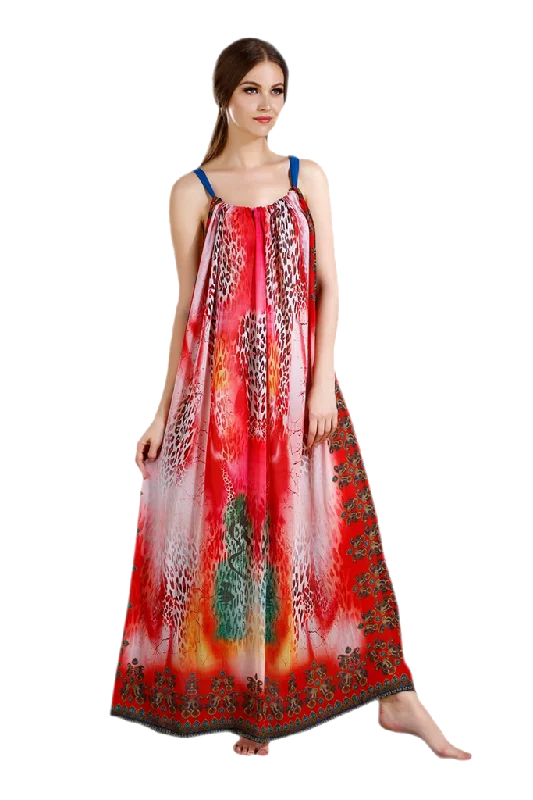 Chiffon Party Dress Crew Neckline Sporty