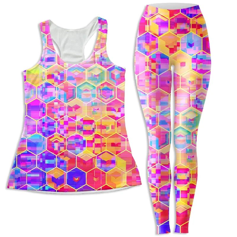 Spectral Cubes Women's Tank and Leggings Combo cozy tank top