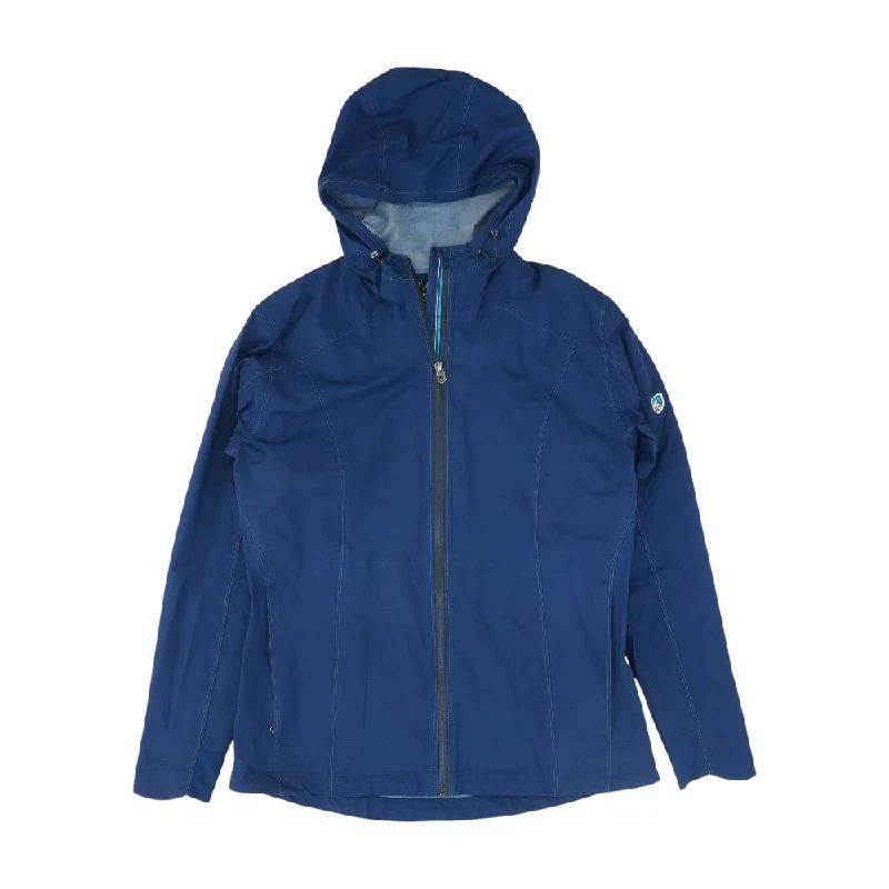 Navy Solid Rain Jacket Striped Jacket Polka Dot Jacket Floral Jacket