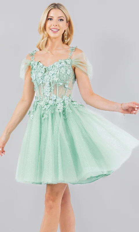 Cinderella Couture Short Party Dress 5134j Tunics Ceremony elegant
