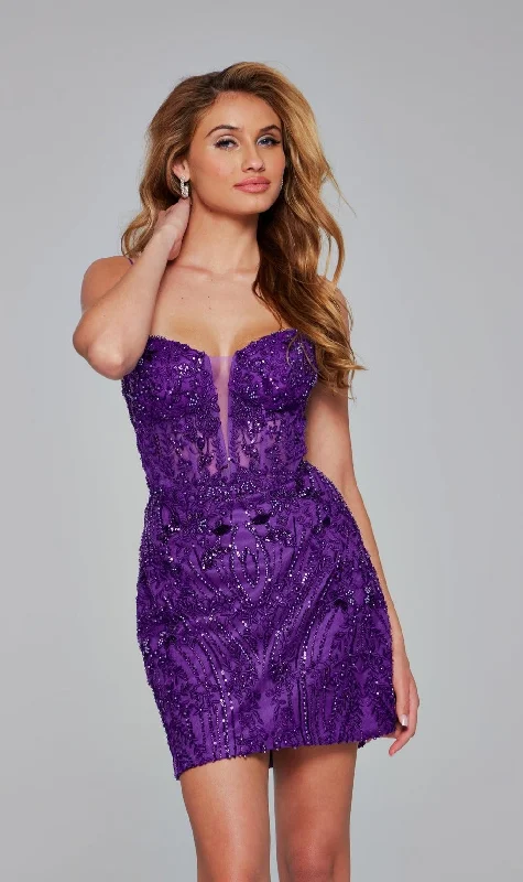 Jovani Short Party Dress 40498 A-Line Day Work