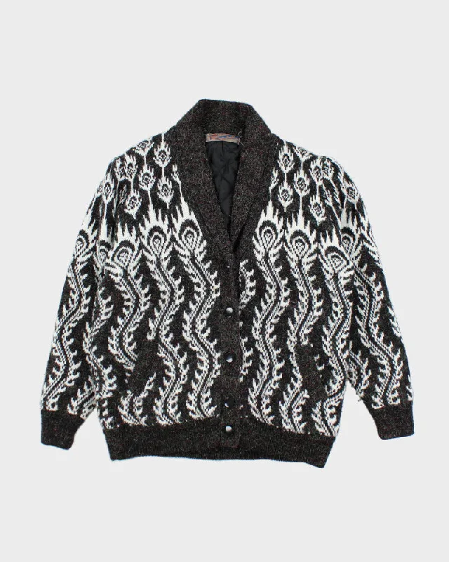 Vintage 80s Sparkly Knit Cardigan - M Hooded Cardigan Collared Cardigan Shawl Collar Vintage 80s Sparkly Knit Cardigan - M Hooded Cardigan Collared Cardigan Shawl Collar