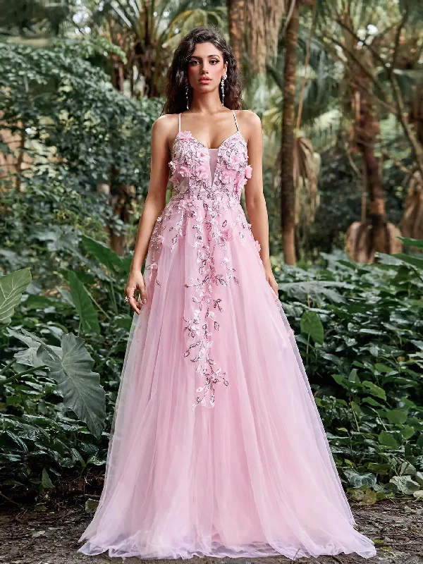 Elegant Floral Appliques Lace-up Back Embroidered Cami Party Dress Off-the-shoulder Chic Trendy Elegant Floral Appliques Lace-up Back Embroidered Cami Party Dress Off-the-shoulder Chic Trendy