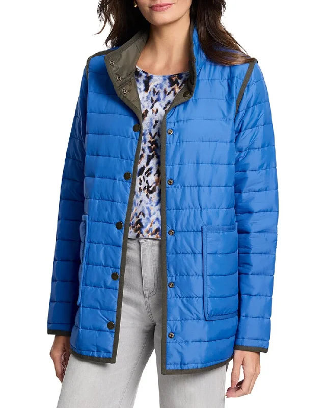 NIC+ZOE Allovette Reversible Puffer Jacket Knit Jacket Woven Jacket Fleece Jacket